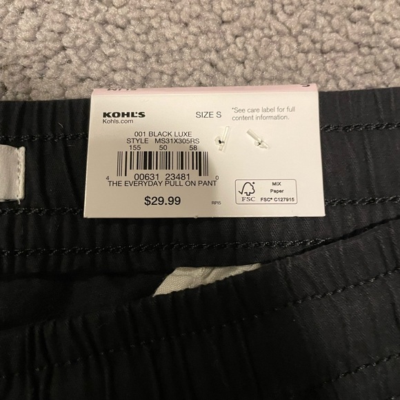 NWT Sonoma Men's Black Joggers - Picture 6 of 7